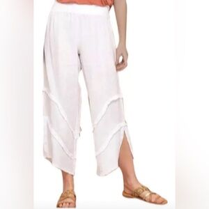 Women's White Wide-Leg Pants